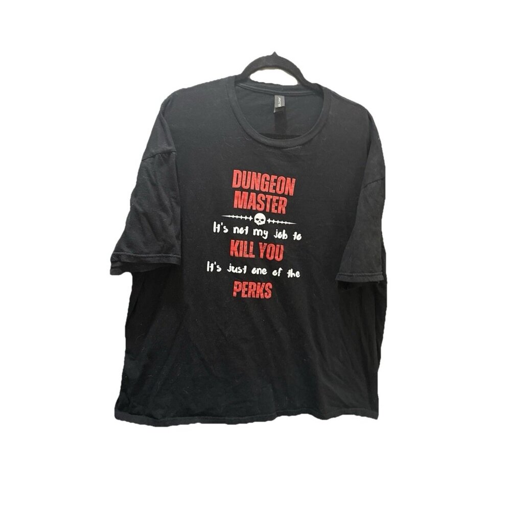 Dungeons and Dragons Black Shirt Mens 3XL Fantasy Adventure Game Rulebook Master